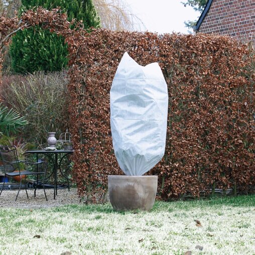 Winterafdekhoes met koord wit